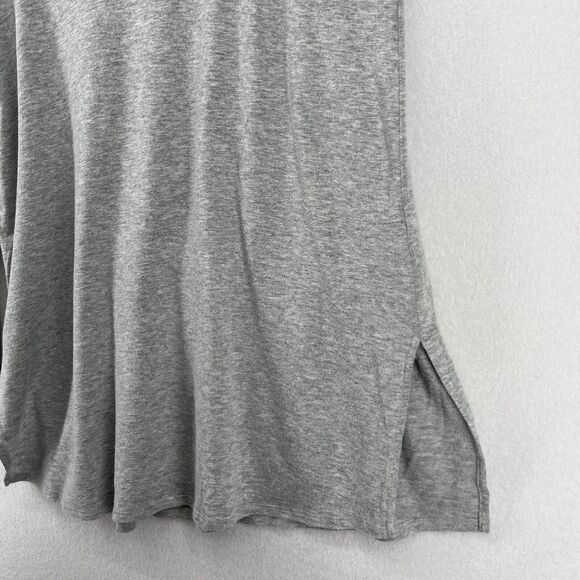 EILEEN FISHER Top PM Petite Tencel Terry Hug Stretch Terry Turtleneck Gray USA - Picture 8 of 14